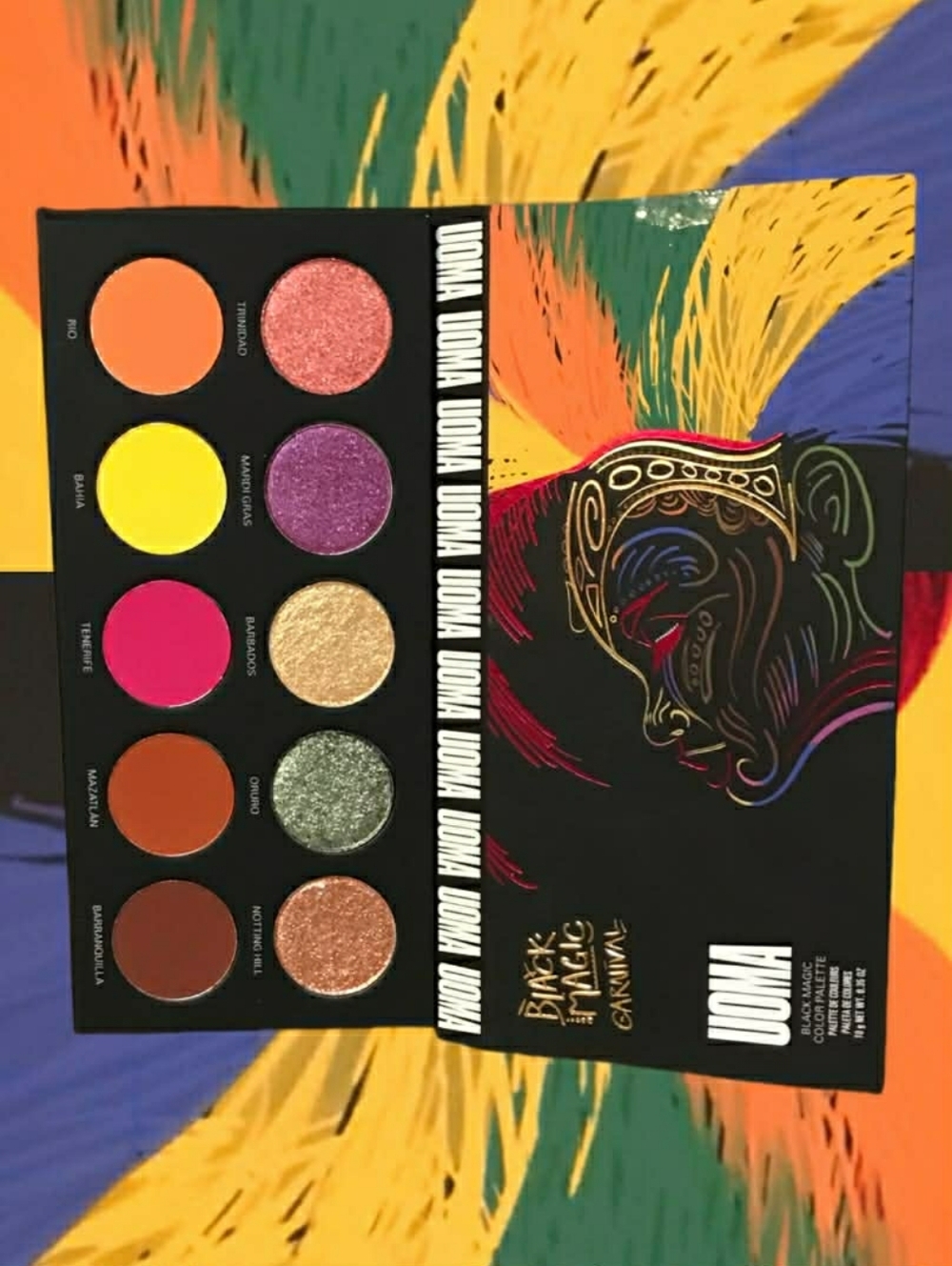 UOMA Beauty Black Magic CARNIVAL Palette LIMITED EDITION 10g *Brand New in Box